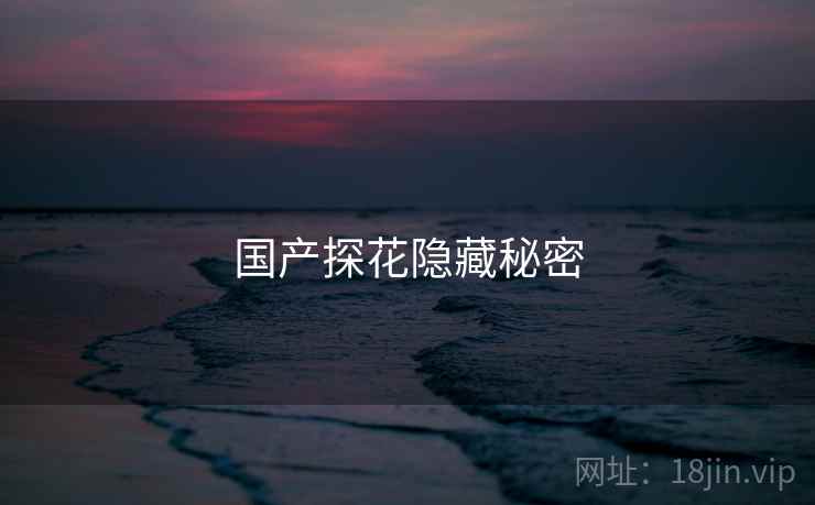 国产探花隐藏秘密